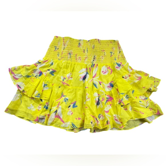 Tanya Taylor Women’s Yellow Floral Mini Skirt | Medium - Picture 1 of 4